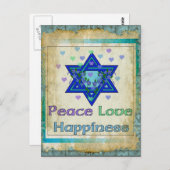 平和の愛の幸福 ポストカード (正面/裏面)