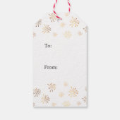 平和の愛の水の色クリスマスギフトタグ ギフトタグ (裏面)