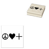 平和の愛の肯定的 ラバースタンプ (押印)