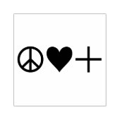 平和の愛の肯定的 ラバースタンプ (インプリント)