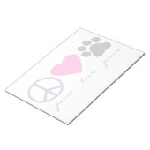 平和の愛の足 ノートパッド (アングル)