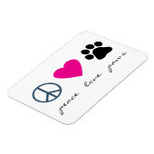 平和の愛の足 マグネット (左側)