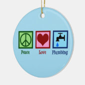 平和の愛の配管 セラミックオーナメント (左)