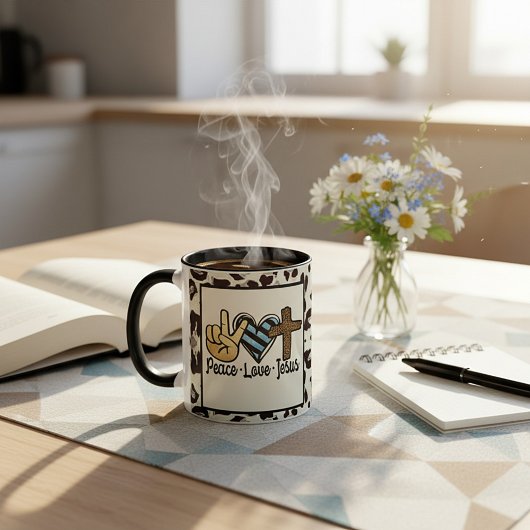 平和の愛イエス マグカップ