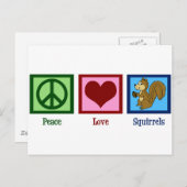 平和の愛リス ポストカード (正面/裏面)