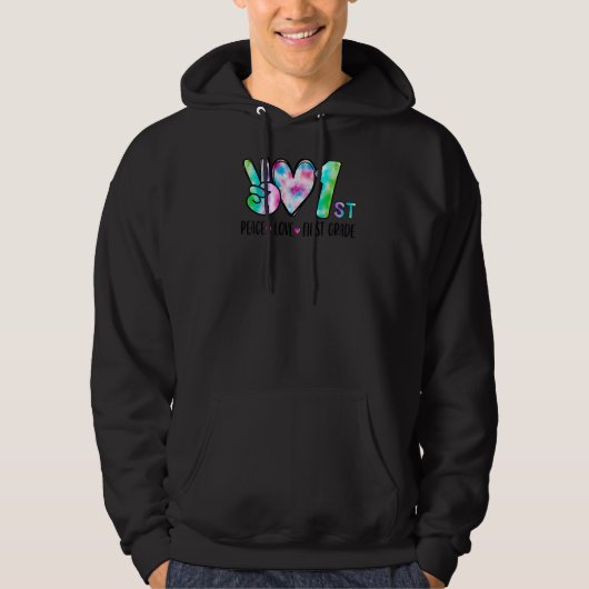 平和の愛1年生1日目のお茶 パーカ (正面)