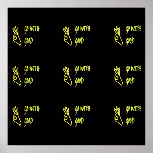 平和の手を合わせて平和の幸せを愛する ポスター (正面)