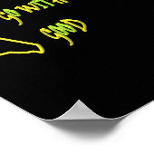 平和の手を合わせて平和の幸せを愛する ポスター (角)