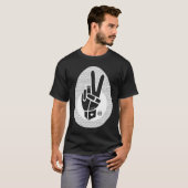 平和の手印ホワイト Tシャツ (正面フル)