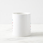 平和の手 アメリカ国旗 7月4日 コーヒーマグカップ (中央)