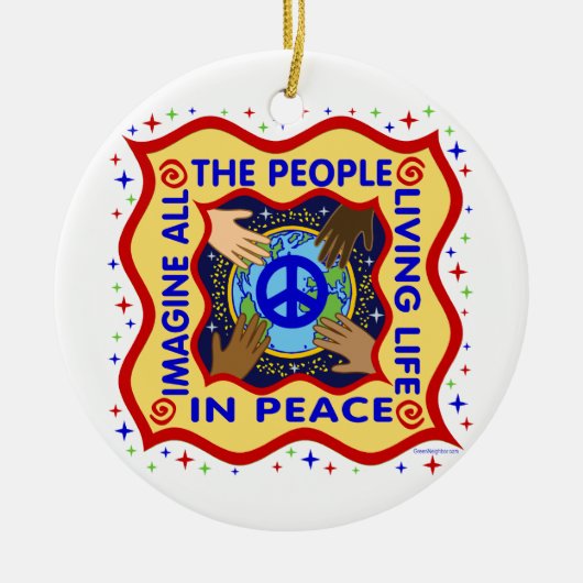 平和の手 セラミックオーナメント (正面)