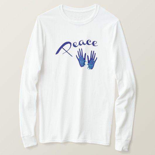 平和の手 Tシャツ (デザイン正面)