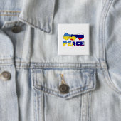 平和の握手ウクライナ国旗 缶バッジ (インサイチュ)