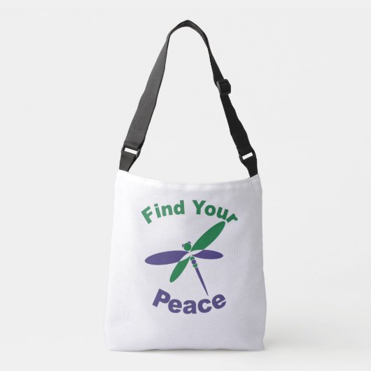 平和の旅路を探す クロスボディバッグ (正面)