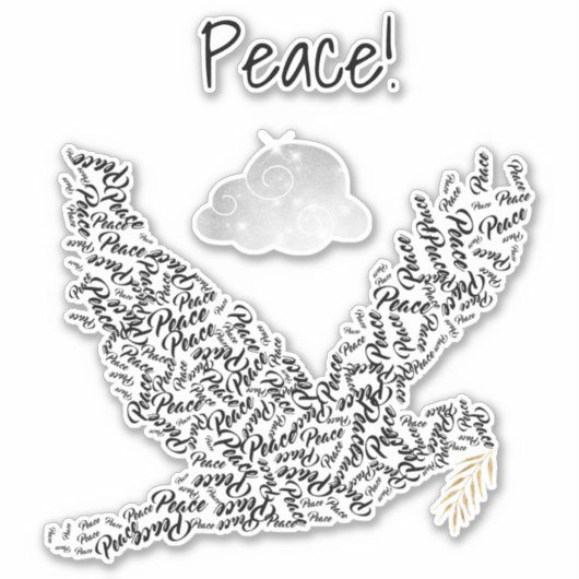 平和の日 シール (正面)