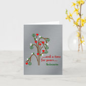 平和の時 カード (黄色い花)