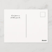 平和の時～ピンクの満月と山の風景ジャパン ポストカード (裏面)