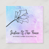 *～*平和の月の火口花の正義 スクエア名刺 (正面)