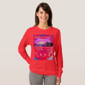 平和の楽器-抽象芸術デジタルアート。 Tシャツ (正面フル)