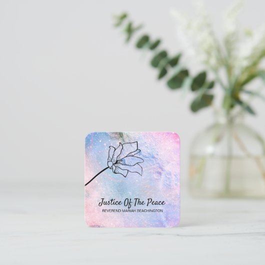 *~*平和の正義 – フローラ・ムーン・クレーター スクエア名刺 (スタンド正面)