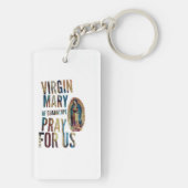 平和の母、平和の女王 キーホルダー (裏面)