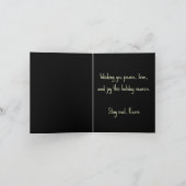 平和の溝私のピープヒッピーSantaクリスマス カード (内部)