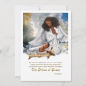 平和の王子。天使とベビーイエス シーズンカード (正面)