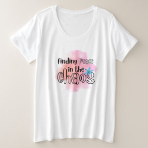 平和の発見 プラスサイズTシャツ