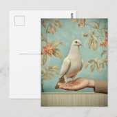 平和の白い鳩 ポストカード (正面/裏面)