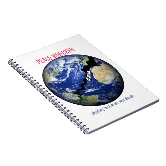 平和の破壊者 - 世界中の味覚を分ける ノートブック (右側)