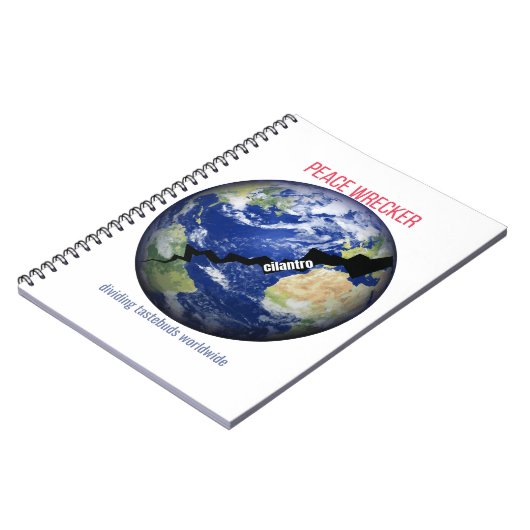 平和の破壊者 - 世界中の味覚を分ける ノートブック (左側)