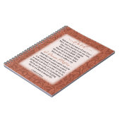 平和の祈りの言葉 – アッシジの聖フランシス ノートブック (左側)