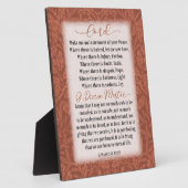 平和の祈りの言葉 – アッシジの聖フランシス フォトプラーク (側面)