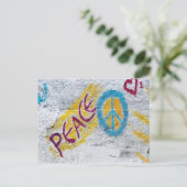 平和の絵を描壁 ポストカード (スタンド正面)