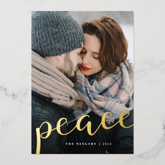 平和の縦型写真が豊富 箔シーズンカード (正面)