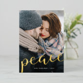 平和の縦型写真が豊富 箔シーズンカード (立ち正面)