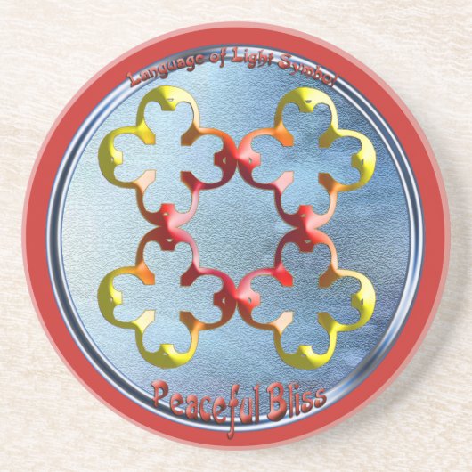 平和の至福の象徴を忠実に描く コースター (正面)