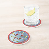 平和の至福の象徴を忠実に描く コースター (側面)