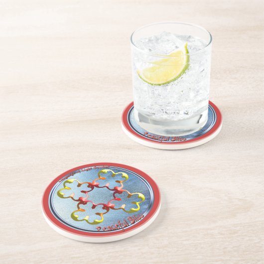 平和の至福の象徴を忠実に描く コースター (側面)