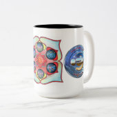 平和の至福の象徴を忠実に描く ツートーンマグカップ (正面右)