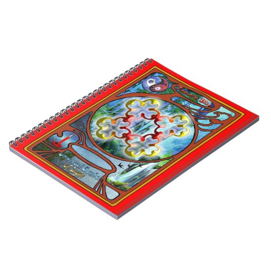 平和の至福の象徴を忠実に描く ノートブック (左側)