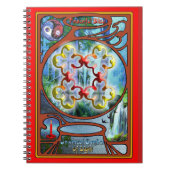 平和の至福の象徴を忠実に描く ノートブック (正面)