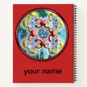 平和の至福の象徴を忠実に描く ノートブック (裏面)