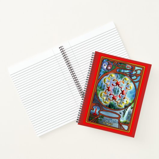 平和の至福の象徴を忠実に描く ノートブック (内部)