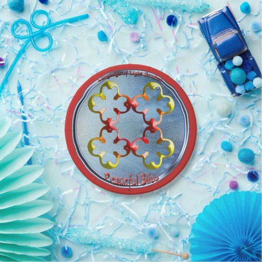 平和の至福の象徴を忠実に描く ペーパープレート (パーティー)