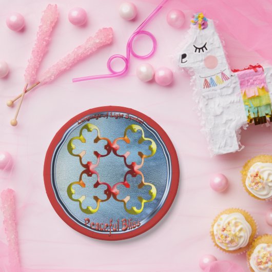 平和の至福の象徴を忠実に描く ペーパープレート (パーティー)