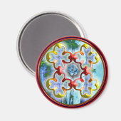 平和の至福の象徴を忠実に描く マグネット (正面/裏面)