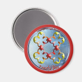 平和の至福の象徴を忠実に描く マグネット (正面/裏面)