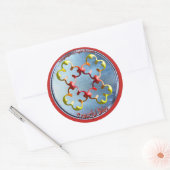 平和の至福の象徴を忠実に描く ラウンドシール (封筒)