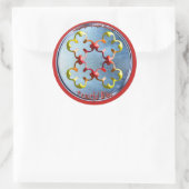 平和の至福の象徴を忠実に描く ラウンドシール (バッグ)